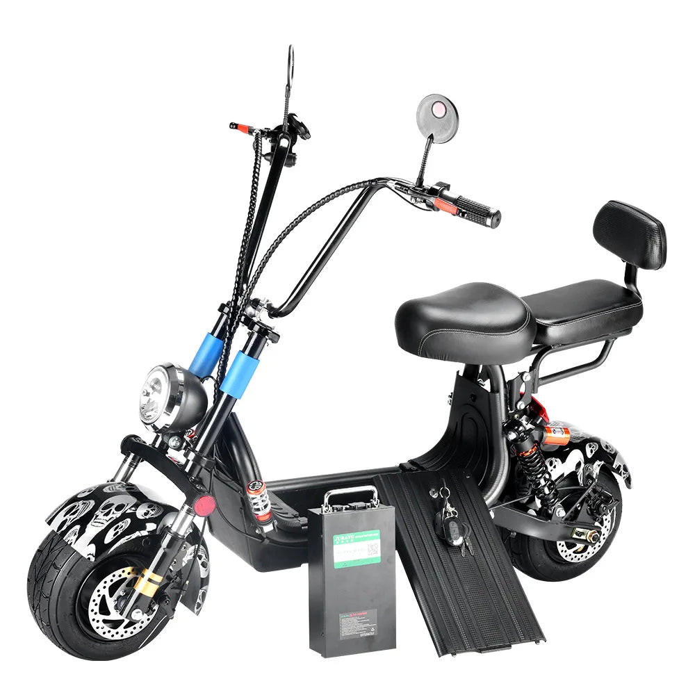 Brushless Electric Bike Folding Scooter for Adult Battery Mobility Scooter Mini Commute Lithium Pedal Adult Two-Wheel Scooter
