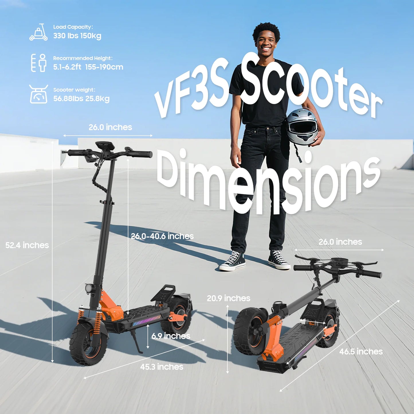 Tufront E3s  Lithium Battery Foldable Waterproof E Scooter 1000W Brushless Motor 48V 20Ah Electric Scooter for Adults