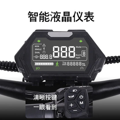 Cross-border Wholesale 6000W Dual-drive Aluminum Alloy Off-road Foldable Adult Long-range Electric Scooter with 75km/h Speed