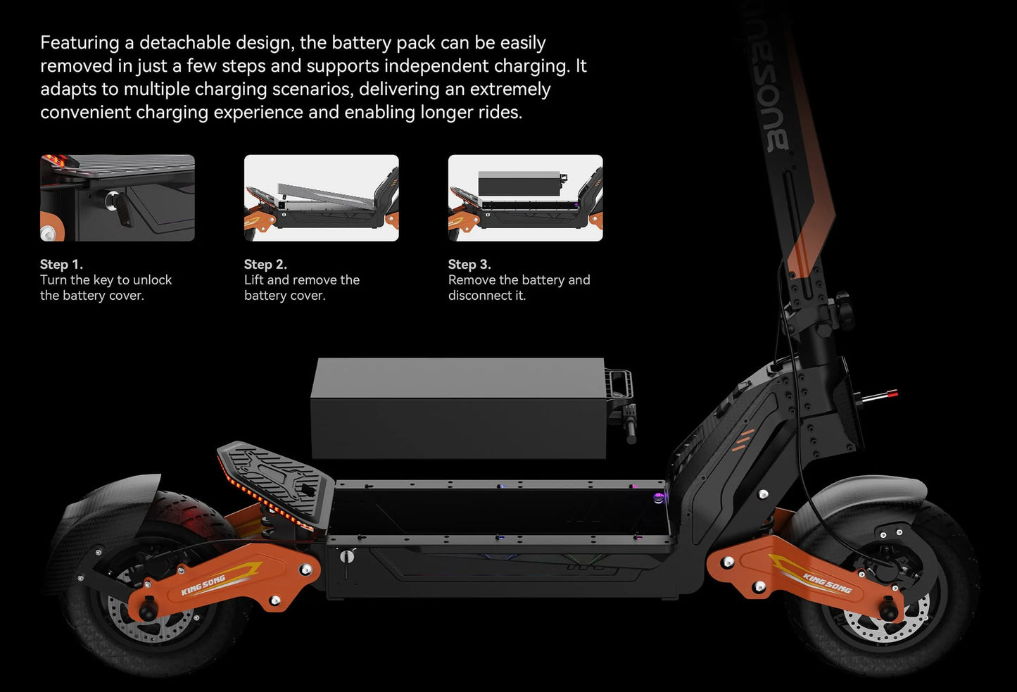 Adult 60V Dual Motor 55.92 Miles Long Range 1776Wh Removable Battery Dual Suspension Commuting Fast Foldable Electric Scooter